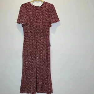 Super Foxx Red & White Print Dress